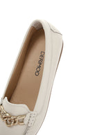 
Women's Beige Buckle Detailed Leather Casual Loafer
 | Derimod