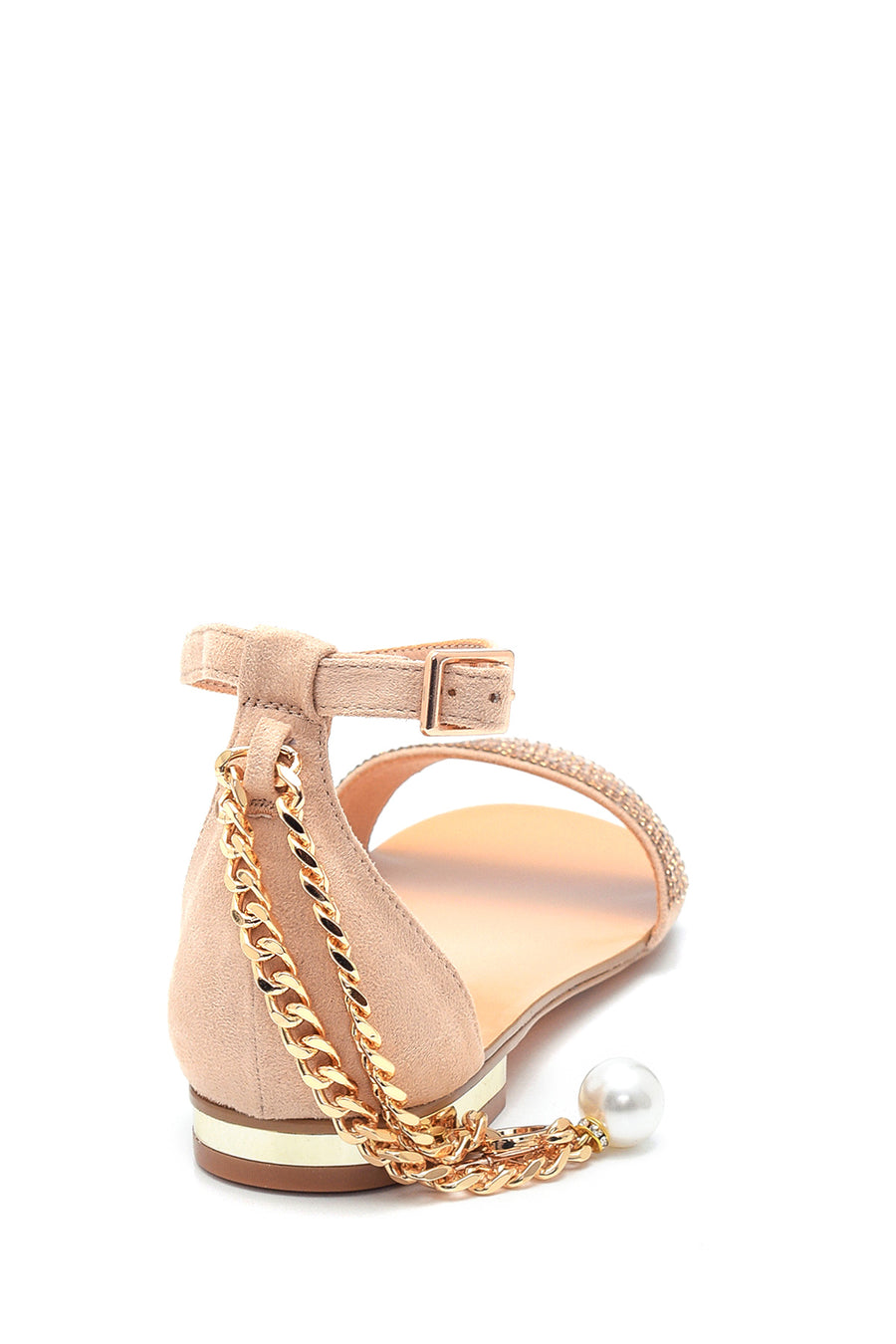 Women's Gold Chain Detailed Sandals