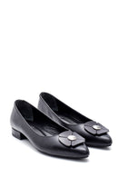 Women's Leather Buckle Ballerinas | Derimod