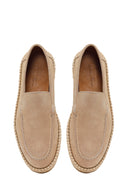 Erkek Bej Süet Deri Casual Loafer | Derimod