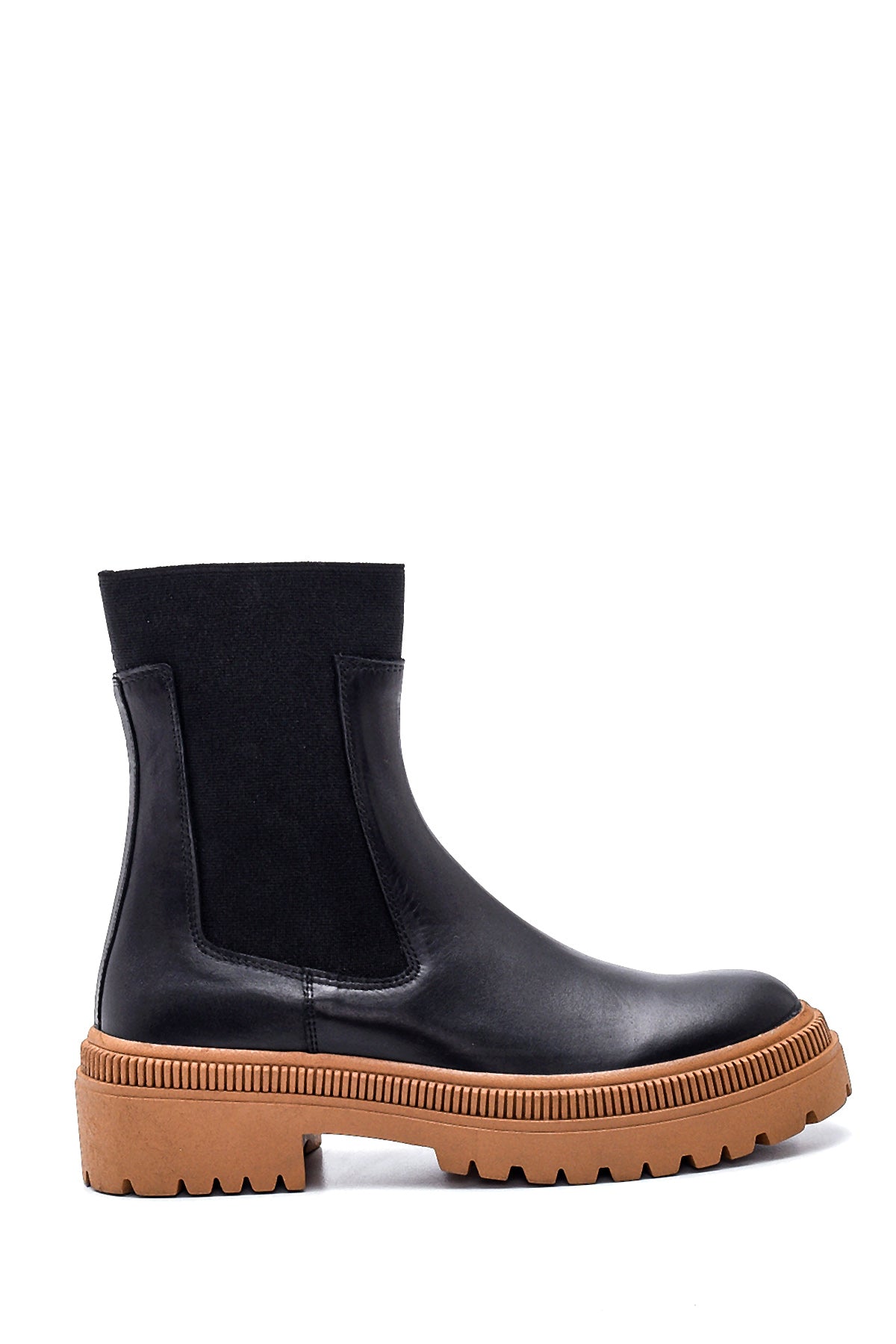 Women's Leather Thick Soled Chelsea Boots 21WFD141918 | Derimod
