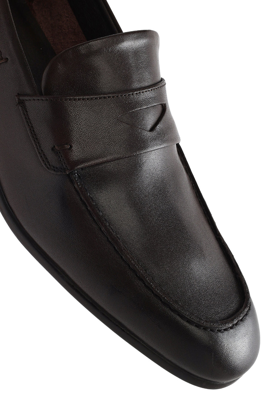 Erkek Kahverengi Deri Casual Loafer