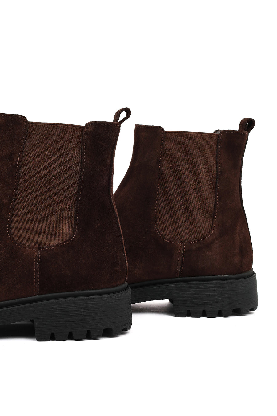 Male Brown Suede Chelsea Boots