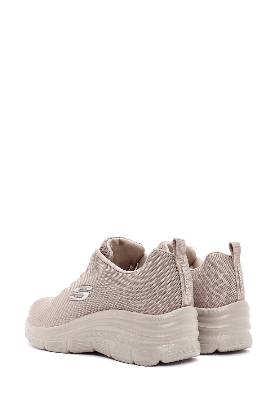 Skechers Women's White Uno Court Lace-Up Chunky Sole Leather Sneakers