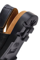 Camper Men's Black Brutus Leather Sandals | Derimod