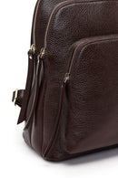 Women's Brown Leather Backpack | Derimod