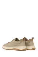 Erkek Bej Bağcıklı Kumaş Sneaker | Derimod