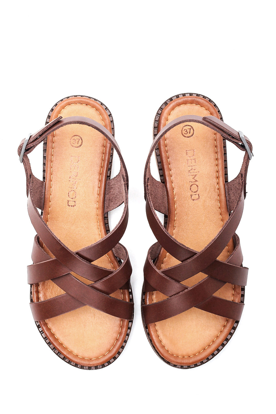 Women's Brown Leather Bodrum Sandals