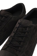 Male Anthracite Lace-up Suede Leather Sneaker | Derimod