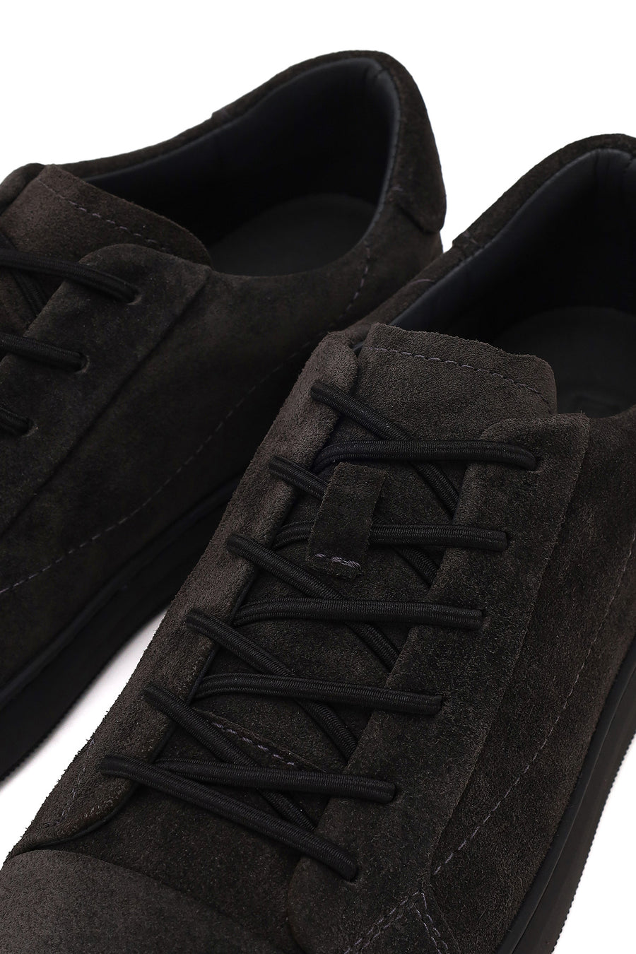 Male Anthracite Lace-up Suede Leather Sneaker