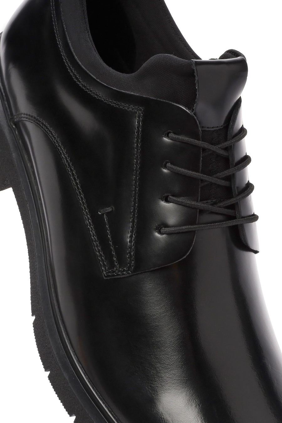 Men's Black Lace Up Leather Casual Shoes