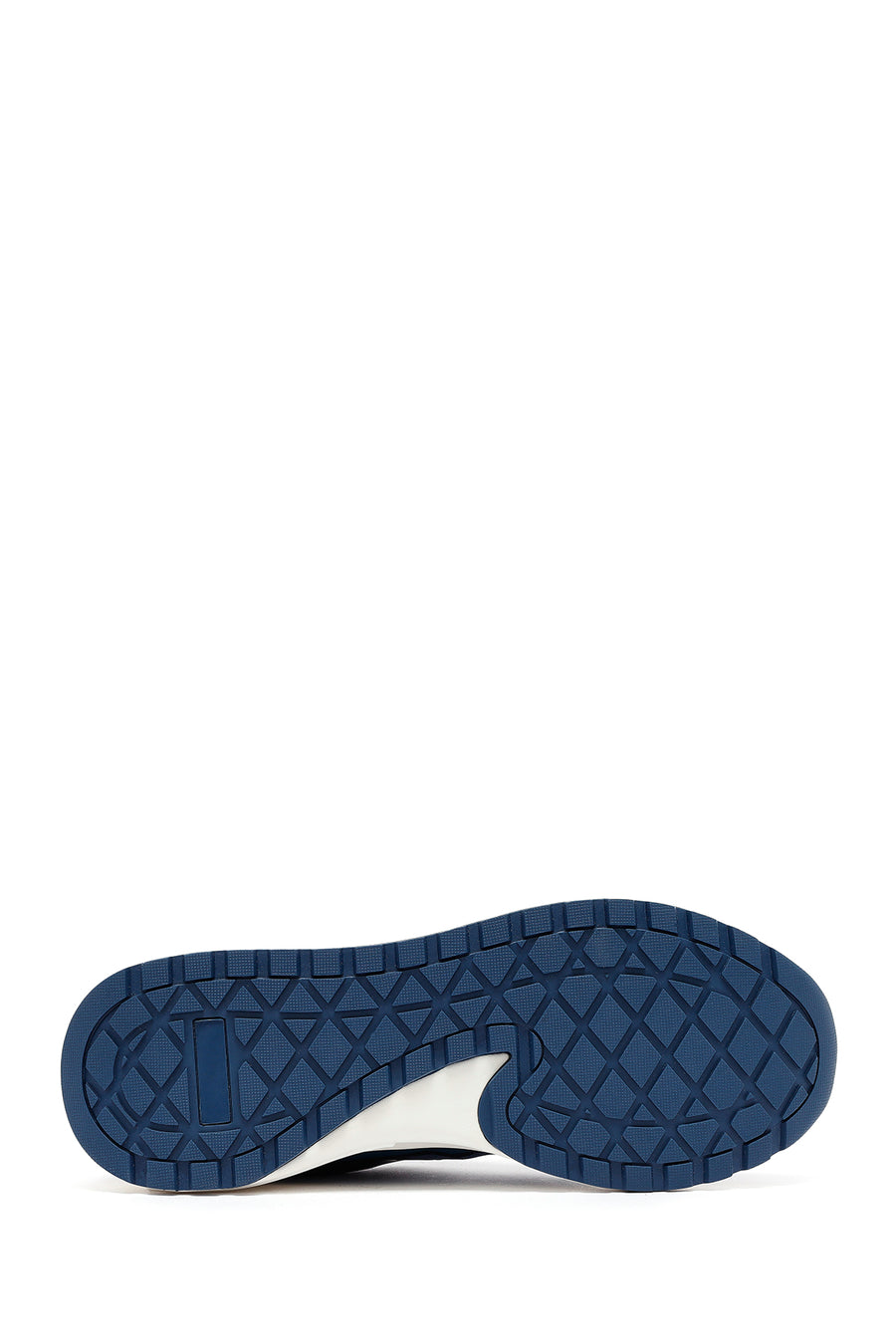 ACBC x Derimod Men's Navy Blue Lace-Up Thick-Sole Fabric Sneakers
