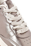 ACBC x Derimod Women's Bronze Lace-Up Metallic Sneakers | Derimod