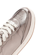 ACBC x Derimod Women's Bronze Lace-Up Metallic Sneakers | Derimod