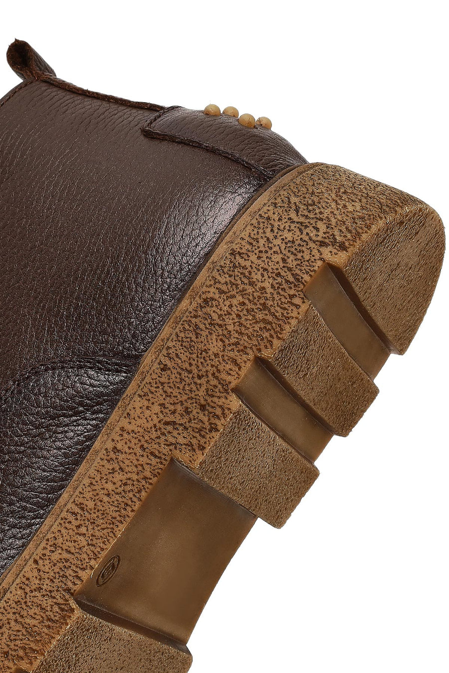 Men's Brown Lace-Up Leather Casual Boot