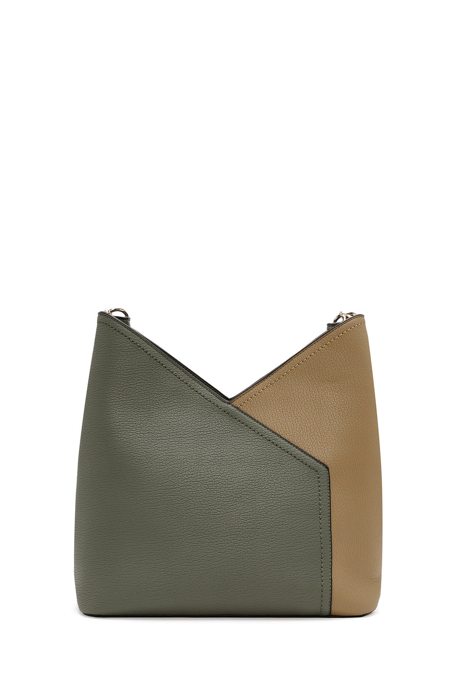 Women's Green Short and Long Strap Shoulder Bag