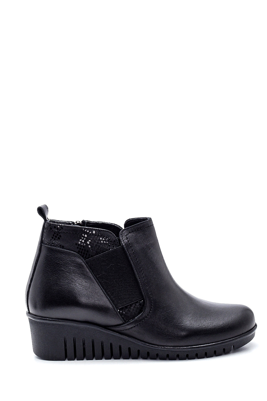 Women's Leather Wedge Heel Boots 20WFD289714 | Derimod