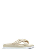 Women's Leather Comfort Slippers | Derimod