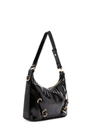 Women's Black Long Strap Patent Leather Shoulder Bag | Derimod