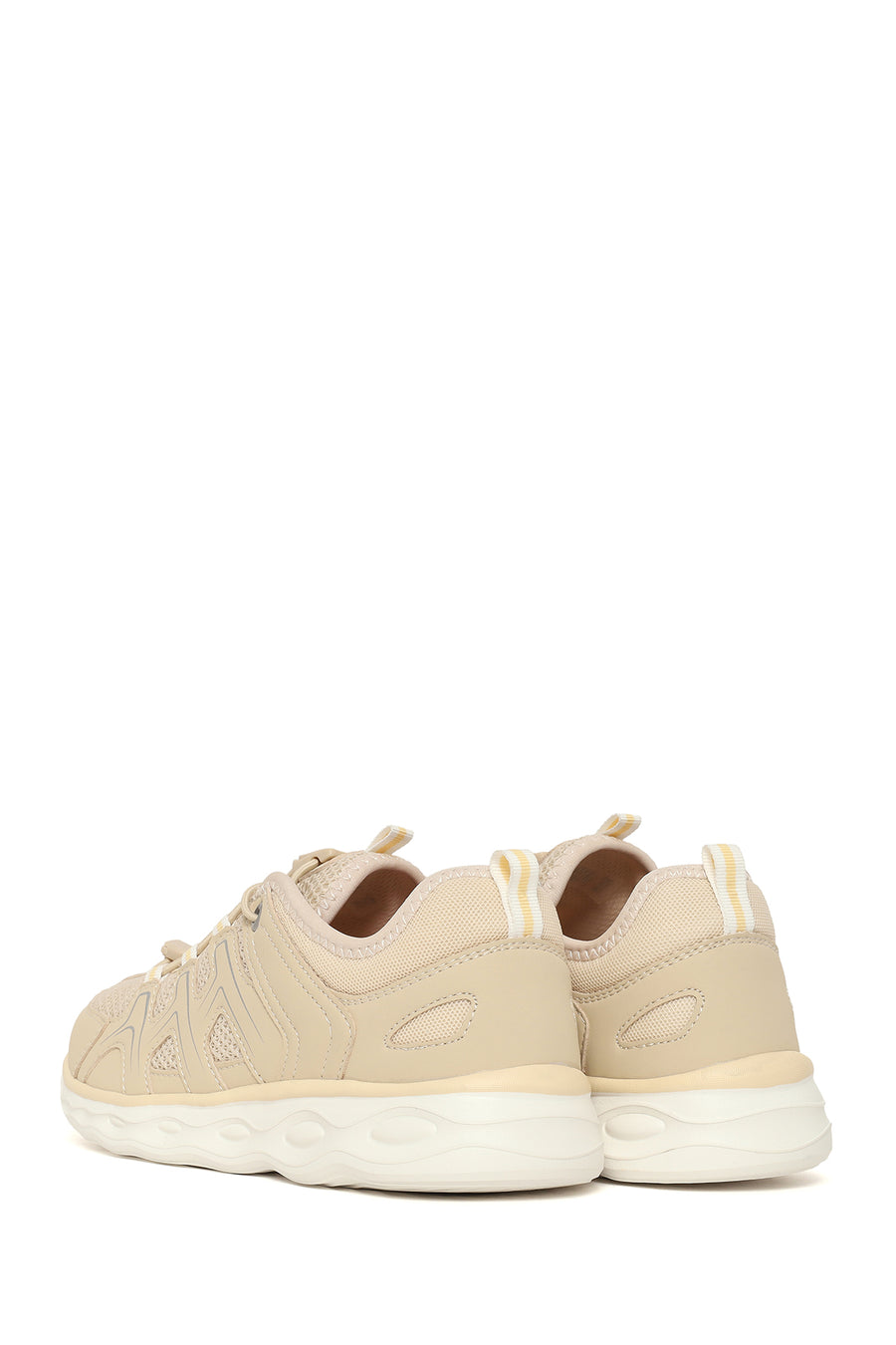 Kadın Bej Kalın Tabanlı Sneaker