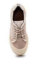 Women's Leather Thick Soled Shoes | Derimod