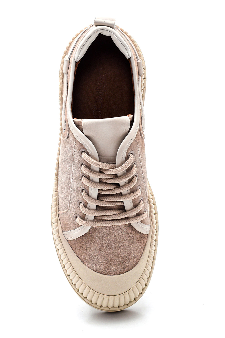 Women's Leather Thick Soled Shoes