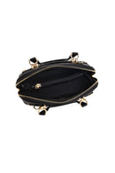 Woman Black Long-Strap Printed Shoulder Bag | Derimod