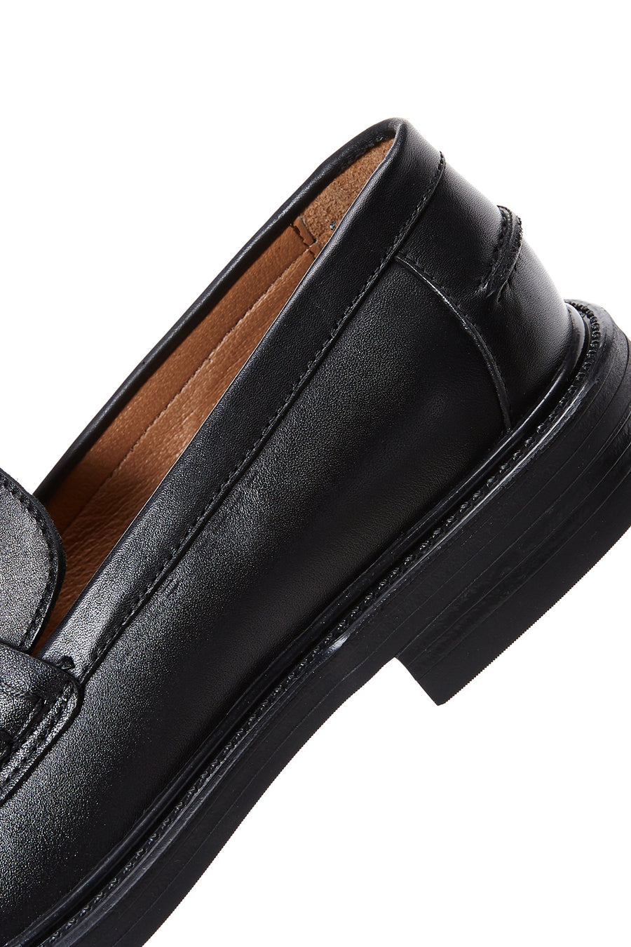 Men's Black Leather Casual Loafer