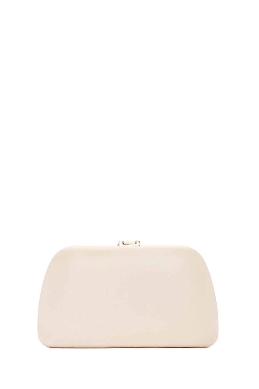 Women's Cream Long Chain Strap Clutch Bag