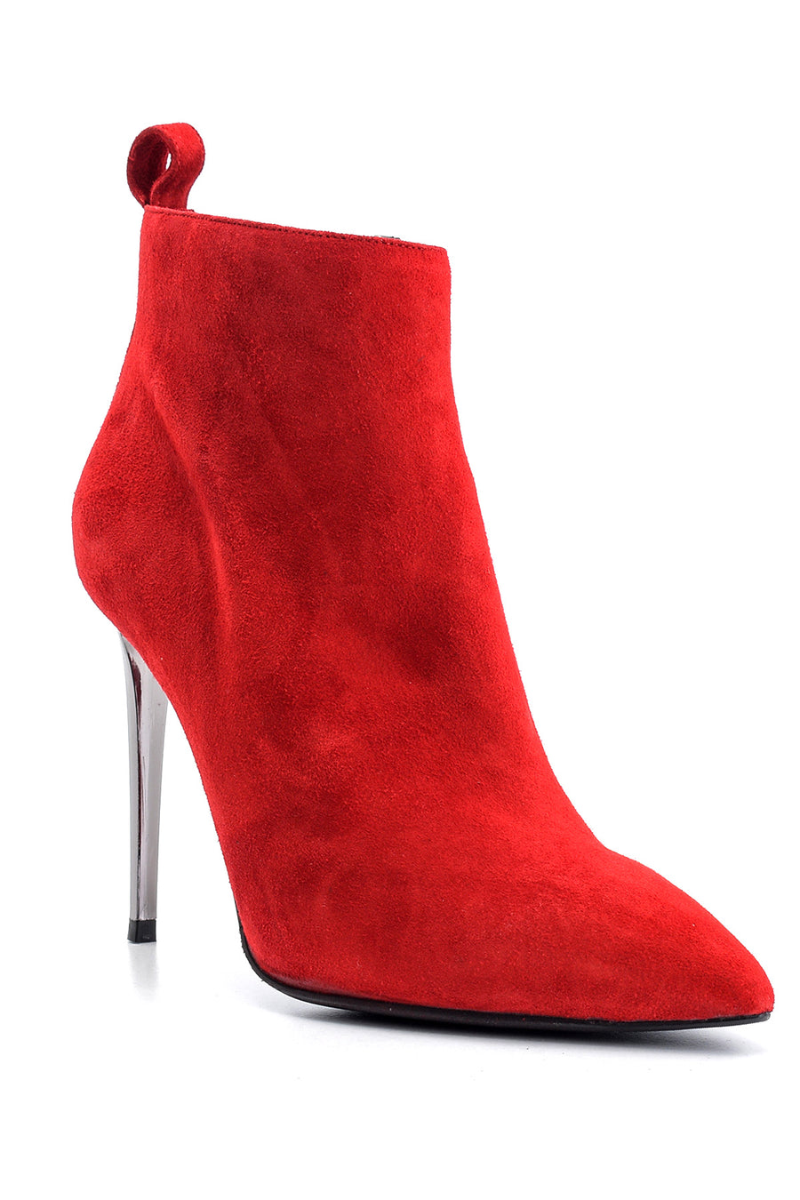 Women's Suede Leather Heeled Boots
