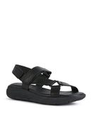 Geox Women's Black Spherica Ec5w Flat Sandals | Derimod