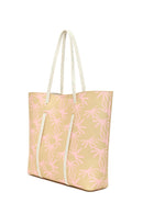 Woman Yellow Printed Shoulder Bag | Derimod