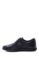 Men's Black Leather Perforated Casual Shoes | Derimod