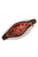 Woman Cream Mini Shoulder Bag with Long Strap | Derimod