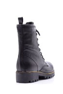 Women's Lace-up Leather Boots | Derimod