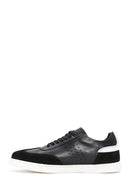 Men's Black Leather Sneaker | Derimod