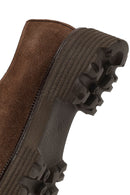 Woman Brown Lace-Up Thick-Soled Suede Masculine Shoes | Derimod