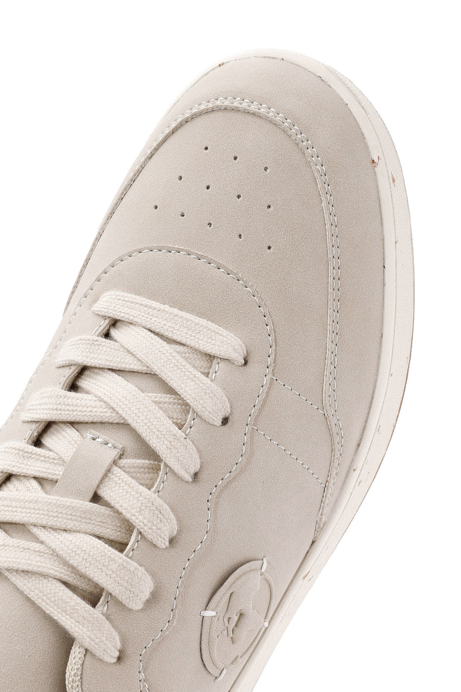 ACBC x Derimod Men's Beige Lace-Up Suede Sneakers