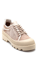 Women's Leather Thick Soled Shoes | Derimod