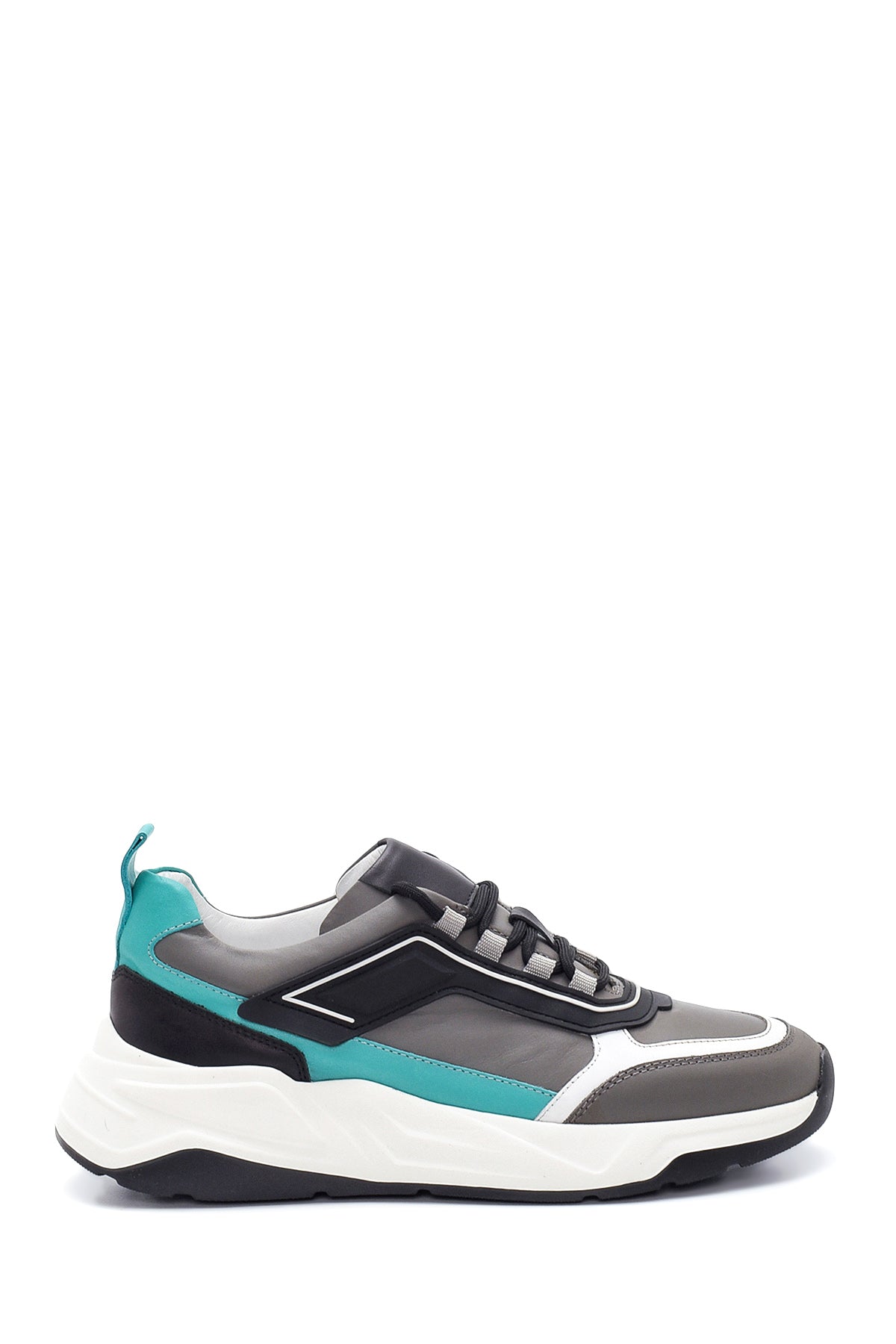 Men's Leather Stripe Detailed Sneaker 22SFD617118 | Derimod