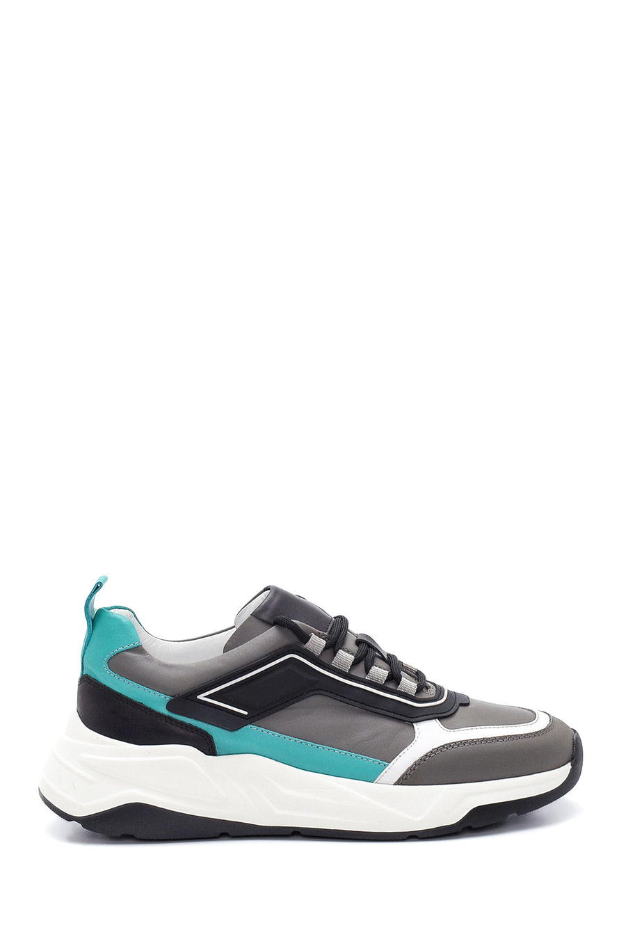 Men's Leather Stripe Detailed Sneaker 22SFD617118 | Derimod