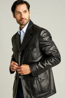 Mandzukic Men's Leather Jacket | Derimod
