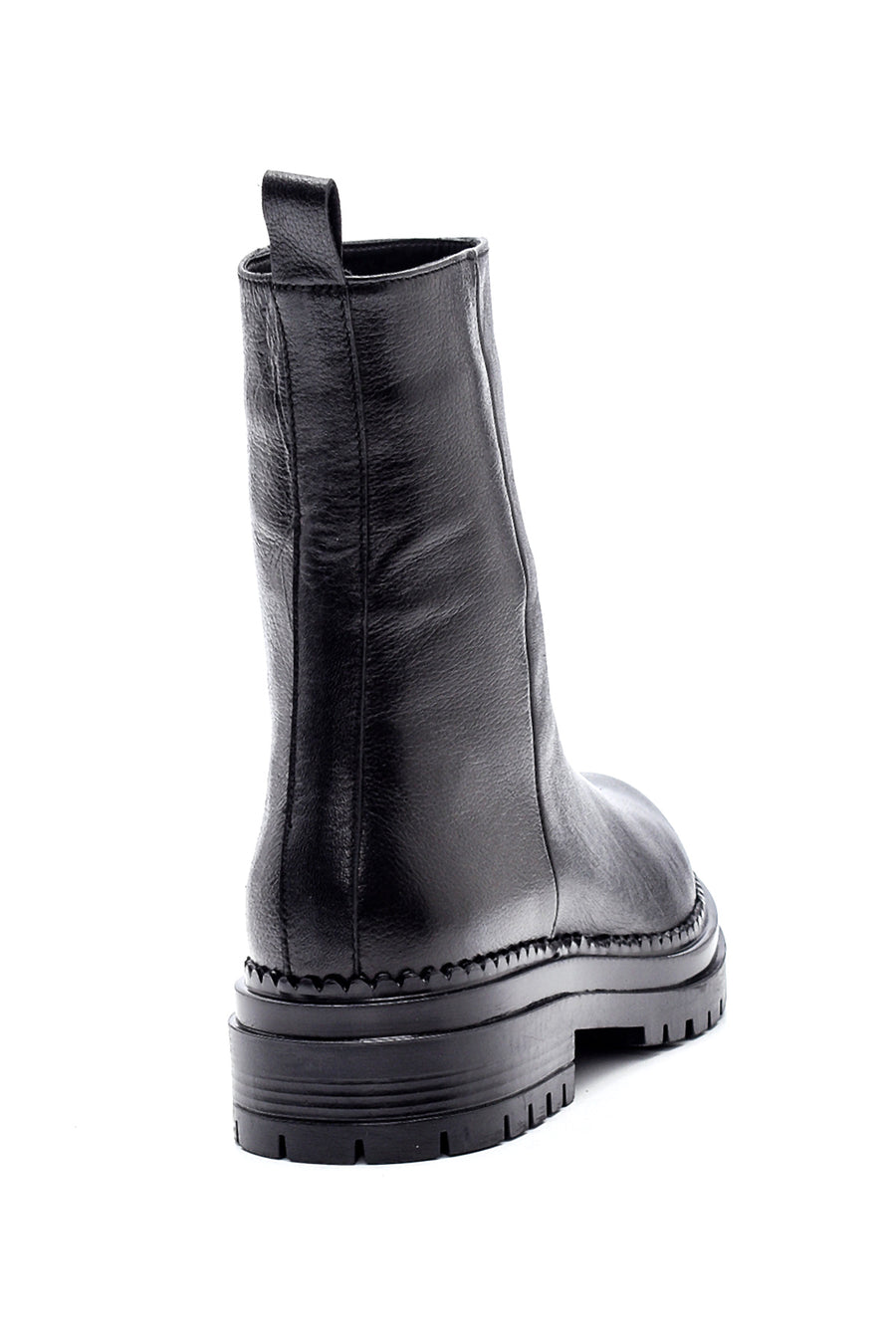 Women's Leather Casual Zipper Boots