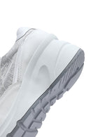 Kadın Beyaz Dolgu Topuklu Bağcıklı Deri Sneaker | Derimod