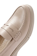 Women's Mink Leather Comfort Loafer | Derimod