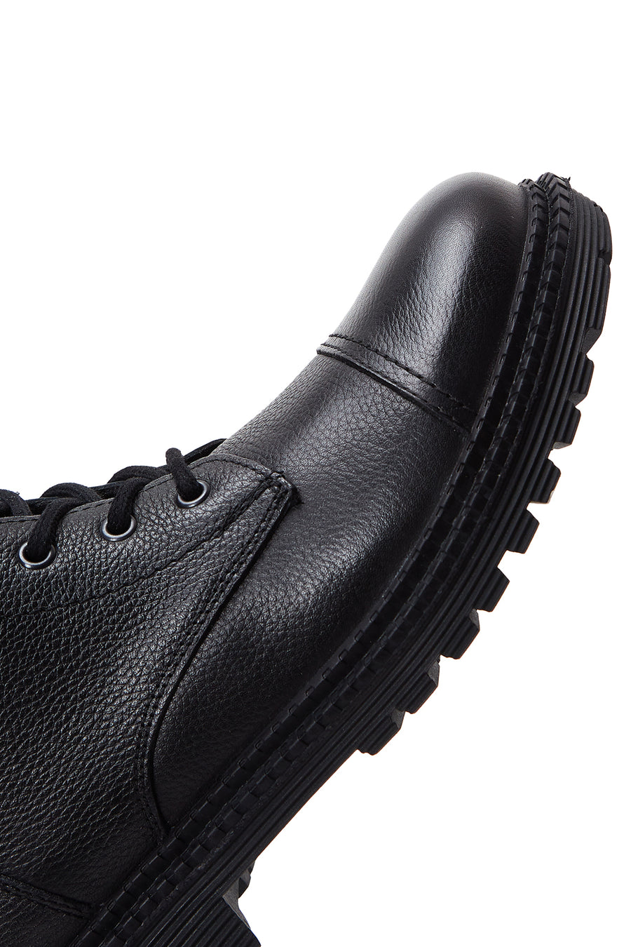 Men's Black Leather Zippered Casual Boots