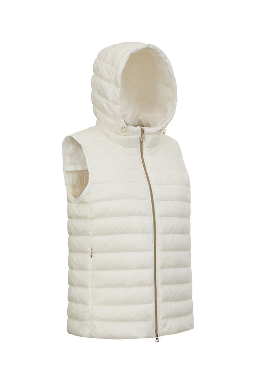 Geox Women's Cream Jaysen Hooded Vest