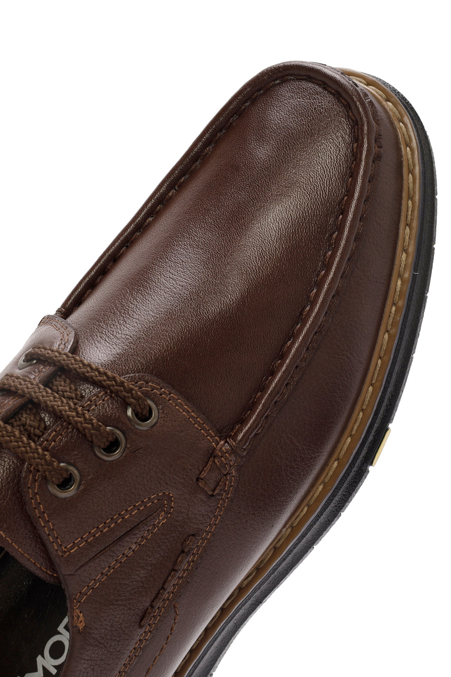 Men's Brown Lace-up Leather Casual Shoes