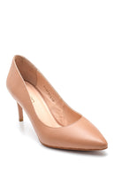 Women's Pink Leather Classic Stiletto | Derimod