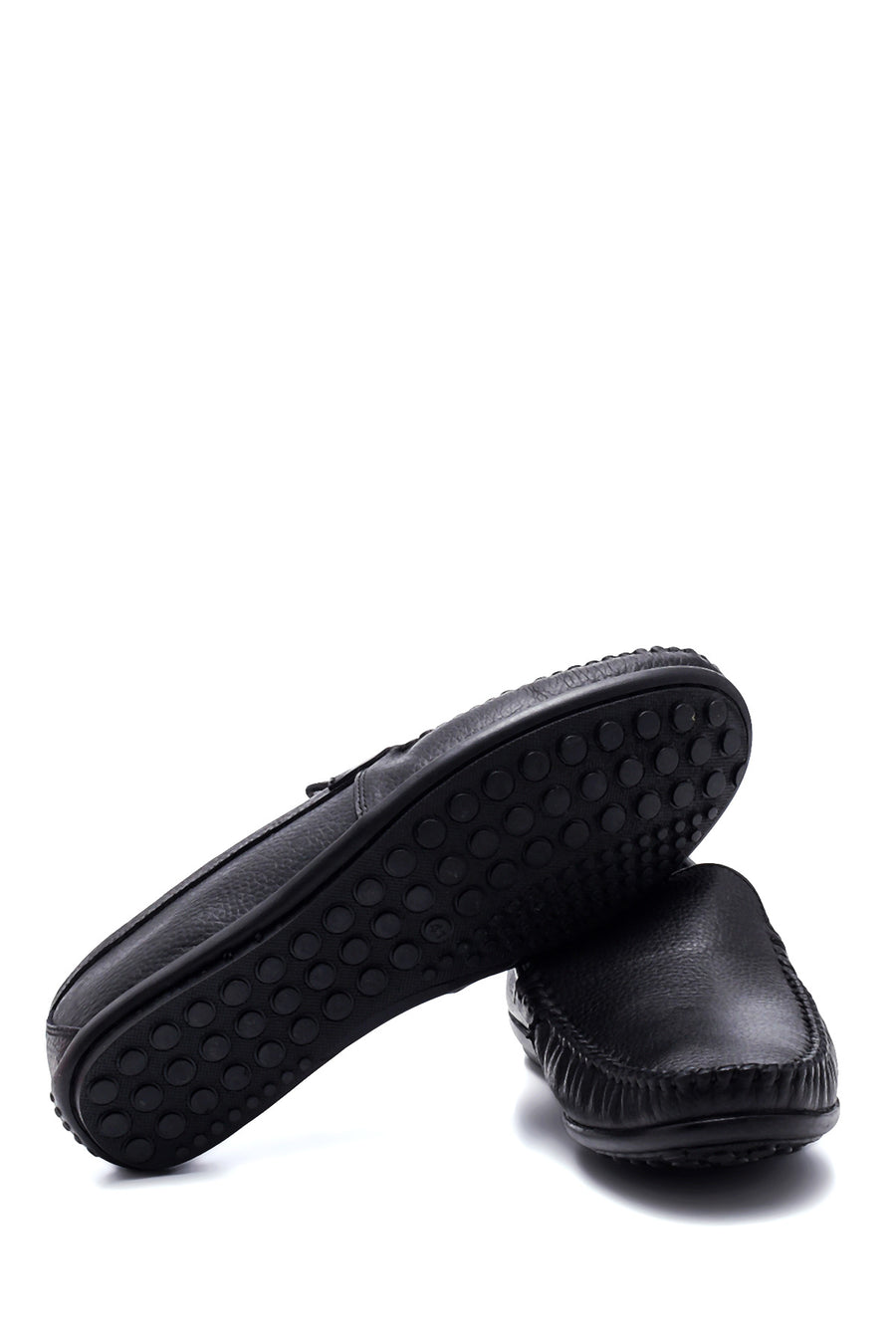 Erkek Siyah Deri Casual Loafer